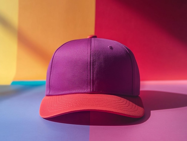 Colorful Hat Mockup View