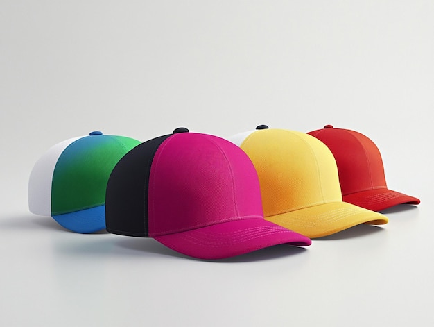 Photo colorful hat mockup view