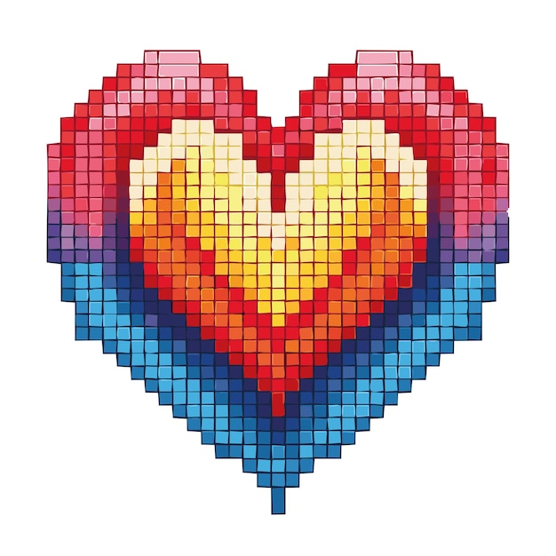 Colorful heart shape