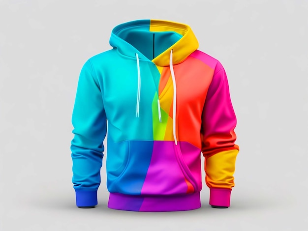 Colorful Hoddie TShirt Design Mockup Free Download