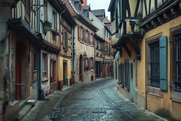 Photo colorful houses in petite france strasbourg alsace france