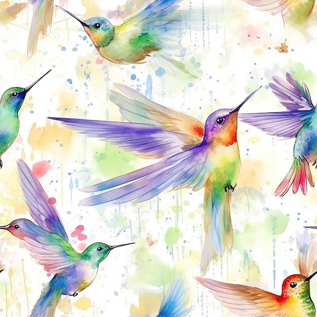 A colorful hummingbird wallpaper that is made by me.