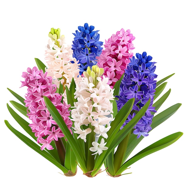 Colorful Hyacinth Flowers Bouquet