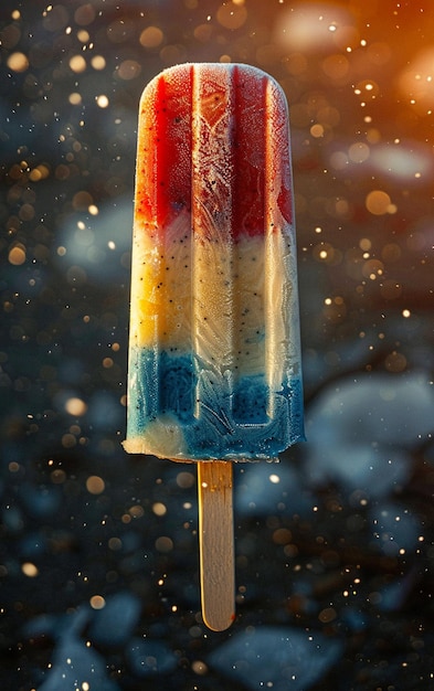 A colorful icecream stick