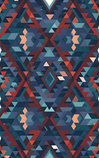 A colorful illustration of a abstract pattern background poster