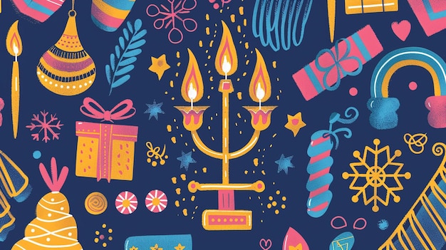 a colorful illustration of a candle with the words  happy birthday  on it