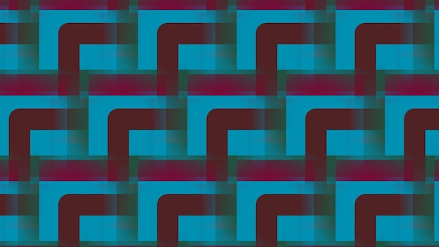 A colorful illustration of a pattern with squares and lines.