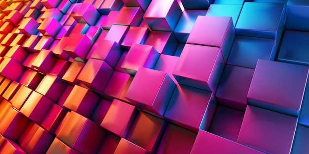 A colorful image of blocks with a purple background stock background