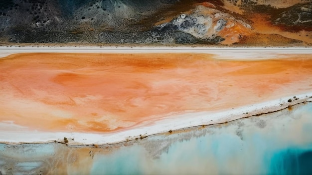 A colorful image of a body of water with the word salt on it.