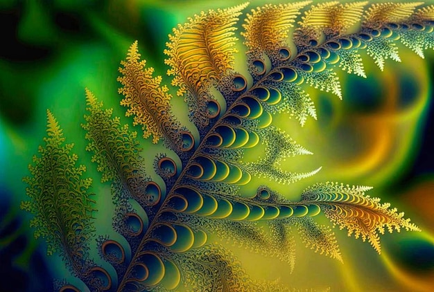 A colorful image of a fern with the word fern on it.