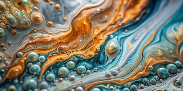 a colorful image of the ocean with the bubbles and bubbles