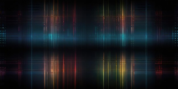 a colorful image of a rainbow colored background with a blue and yellow lines