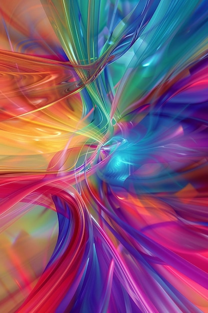 a colorful image of a rainbow colored background