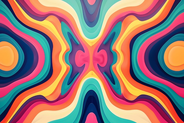 a colorful image of a rainbow colored design