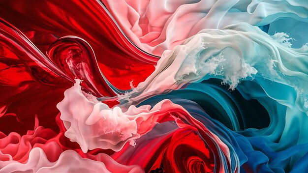 a colorful image of a red white and blue color