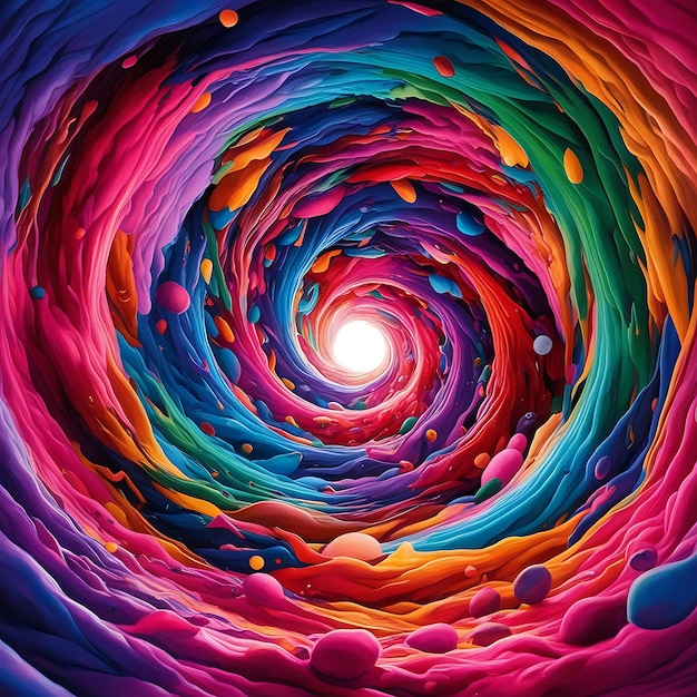 Photo a colorful image of a spiral with the word  colors