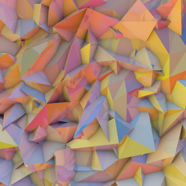 A colorful image of triangles with the word " on it "