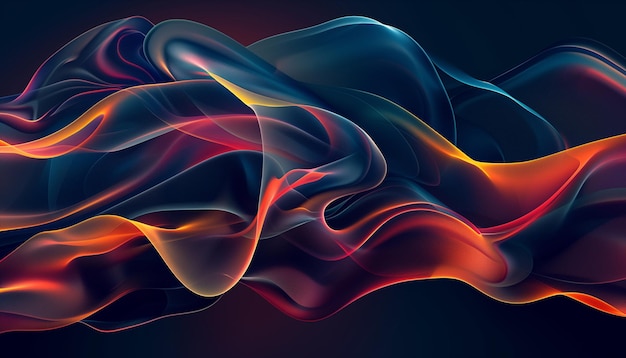 a colorful image of a wave with the colors of fire and flames