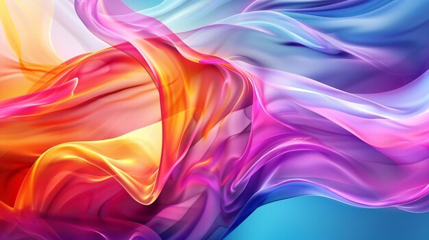 a colorful image of a wave with the colors of the rainbow