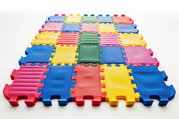 Colorful Interlocking Foam Puzzle Mat Tiles for Kids Playroom