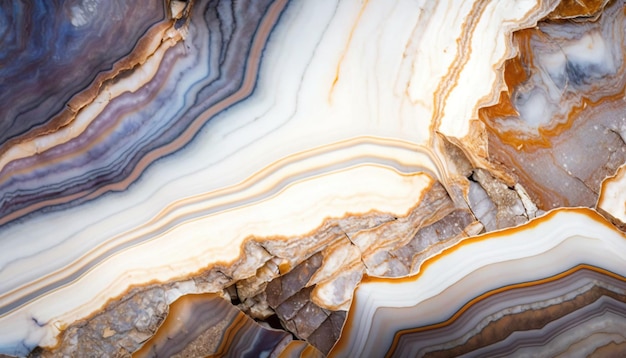 Colorful intricate marble with golden veins background Stone background Generative AI