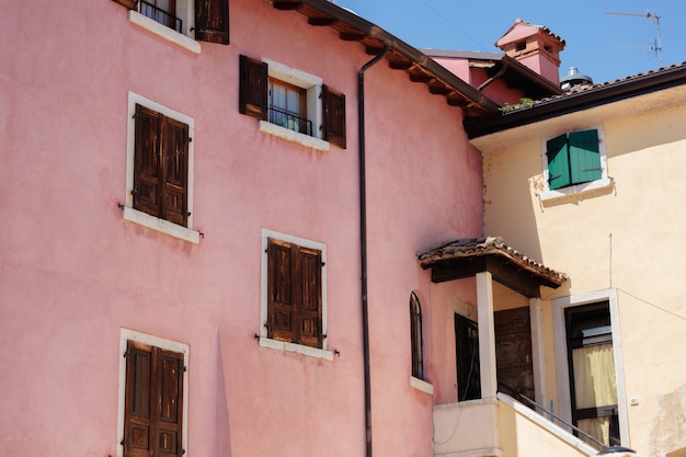 Colorful italian architecture