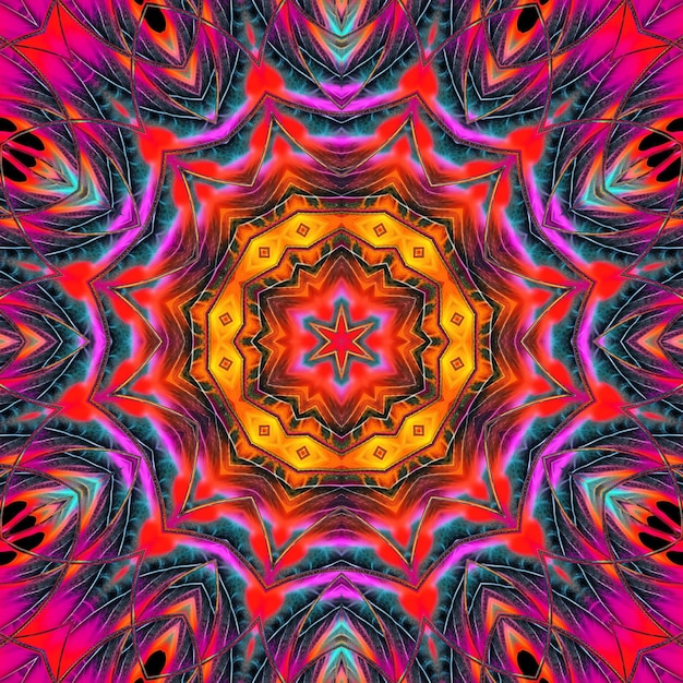 A colorful kaleidoscope of colors and shapes