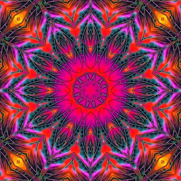 A colorful kaleidoscope with a kaleidoscope of colors and shapes.