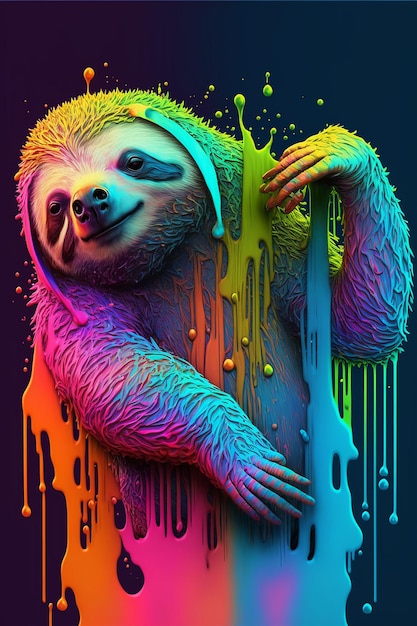 Colorful koala