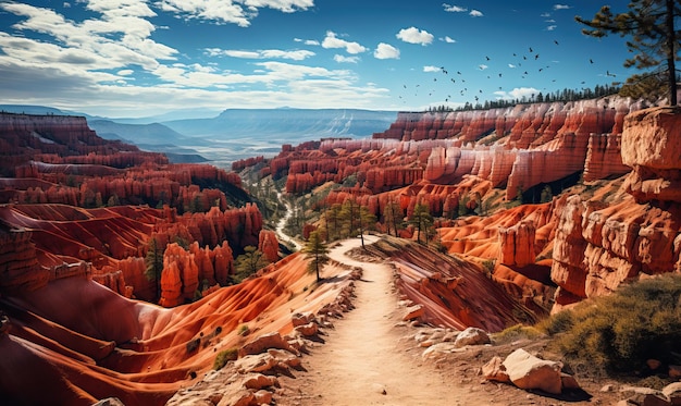 Colorful landscape of Bryce Canyon Park Utah