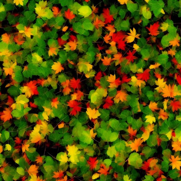 Photo colorful leaves wallpaper colorful leaf of a flower