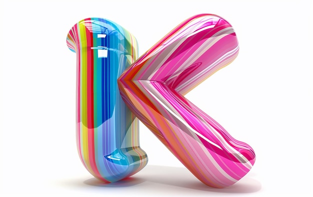 Photo a colorful letter x is shown with a multicolored letter x