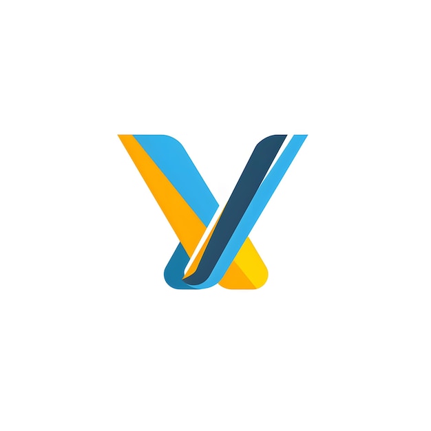 a colorful letter y is on a white background