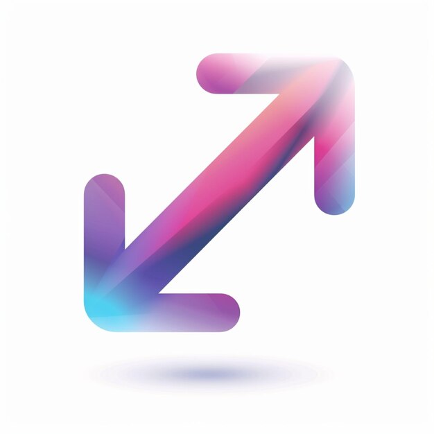 Photo a colorful letter z is shown with a rainbow colored line