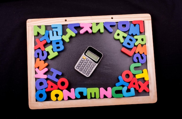 Colorful Letters made of wood