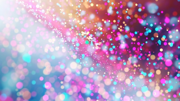 Photo colorful light dot pixel glitter background