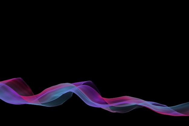 Colorful Line and Wave Background with Light Banner Flyer Template Wallpaper