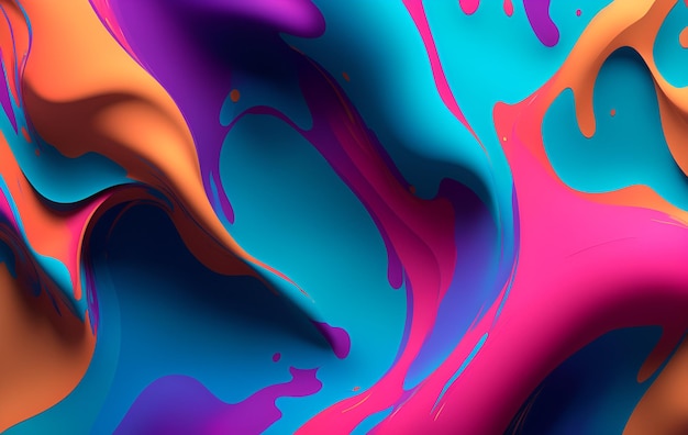 A colorful liquid abstract background