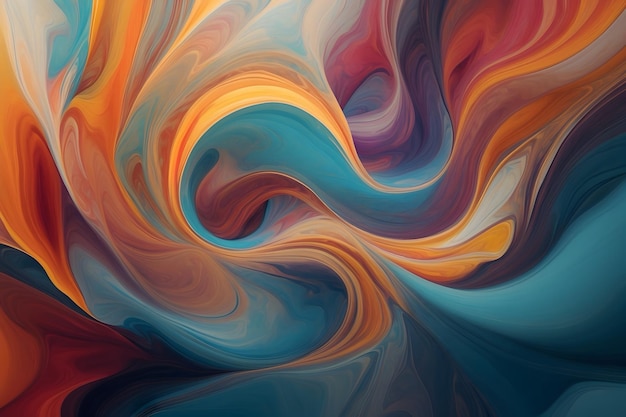 A colorful liquid diffusion style abstract