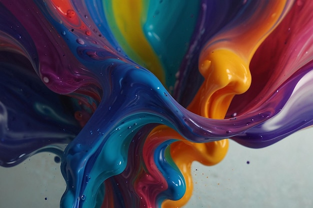 a colorful liquid is colored with different colors