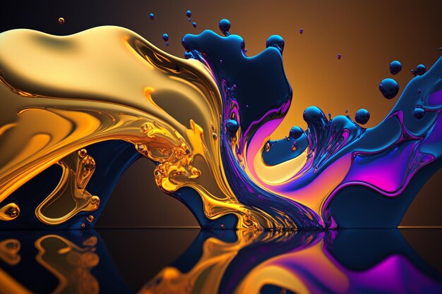 A colorful liquid is shown in this image.