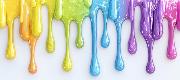 Photo colorful liquid paint splash