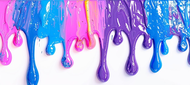 Colorful Liquid Paint Splash