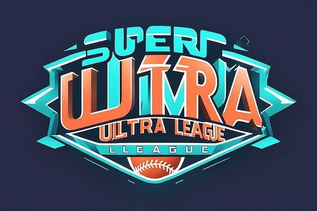 Photo a colorful logo for super football team