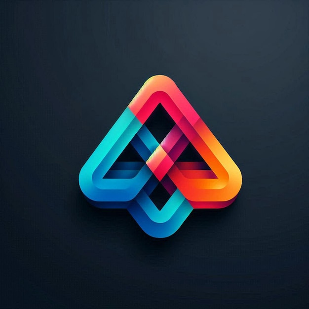 a colorful logo that says quot a quot on it