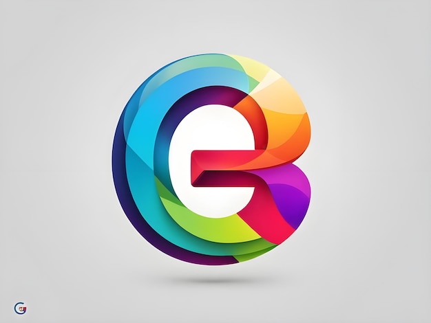 a colorful logo with a rainbow colored circle in the middle