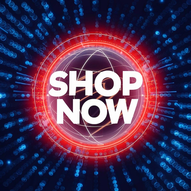 a colorful logo with the words shop now now now now now now