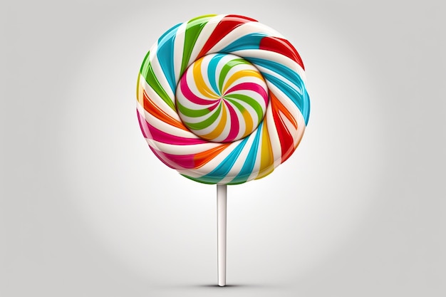 Colorful lollipop on a white background