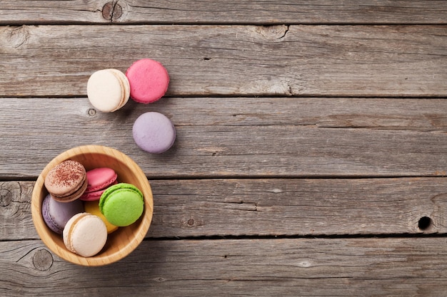 Colorful macaroons