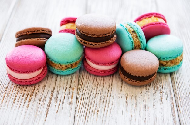 Colorful macaroons 